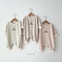 줄무늬점프슈트