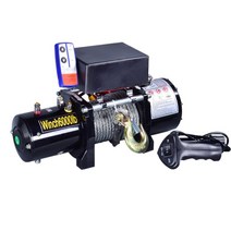 아도라윈치 12V 24V 트럭 장착 크레인 차량용 구조용, 12V 3000파운드(1361kg), 1개