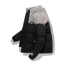 남자경량패딩 아우터 남자 2022 겨울 일본 스타일 streetwear 빈티지 두꺼운 파카 남성 특대 따뜻한 패딩 재킷 플러스 사이즈 대비 버블 코트