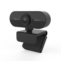HD 1080 웹캠 컴퓨터 PC 웹 카메라 마이크 포함 라이브 방송 화상 통화 회의 작업 USB 플러그, [01] Black