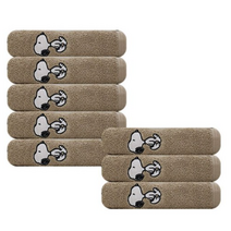 송월타월 스누피 리버 40 세면 타올, 연회색, 2개