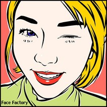 페이스팩토리 팝아트 디지털 초상화 1인 캔버스 액자, 상세설명 참조