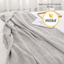 [세컨투넌] 차르르 와플 모달 스프레드 여름이불 S, 싱글-이불, 그레이