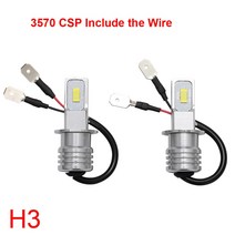 자동차 조명 100W H4 H7 슈퍼 브라이트 CSP Led 주간 주행 운전 안개등 램프 6000K 자동 헤드 라이트 하이 로우 빔 전구 2 피스, [06] 8000K, [06] H3