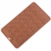 실리콘몰드-하트고명24구(고명몰드)