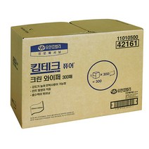 유한킴벌리 킴테크 퓨어 42161 크린와이퍼 산업용 300매 고흡수력 실험장비 기기 세척