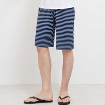 YAN 800 남자홈웨어스트라이프반바지 네이비