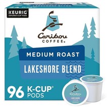 Caribou Coffee 레이크쇼어 블렌드 싱글 서브 큐리그 K-컵 포드 미디엄 로스트 커피 24개(4팩) 671999, 12 Count (Pack of 6)_Daybreak