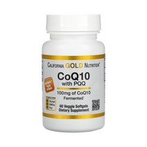 캘리포니아골드뉴트리션 CoQ10 코큐텐 코엔자임큐텐 100mg PQQ 피큐큐 10mg 베지캡슐 60정