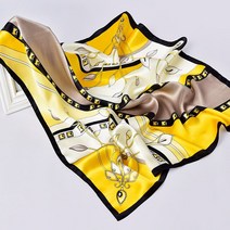 등산손수건 실크 스카프 두건 100 스퀘어 65x65cm 아름다운 디자인 패턴 럭셔리