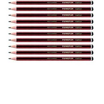 스테들러 트레디션 110 전문가용 연필 4B, 혼합 색상, 10개