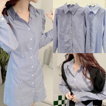 엘리아 스트라이프 셔츠원피스