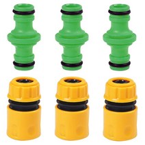 호스커넥터 ABS 가든 퀵 호스 커넥터 1/2 인치 엔드 더블 수 커플링 조인트 어댑터 파이프 튜브 워터건 스, 01 C