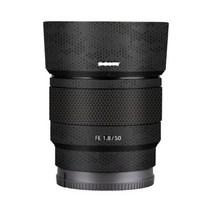 SONY50 1.8 / 50 1.8 렌즈 비닐 데칼 스킨 안티 스크래치 랩 커버 소니 FE 50mm F1.8 (SEL50F18F) 렌즈 스티커 필름, Mamba Black