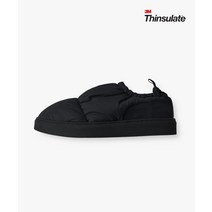 LAFUDGESTORE [구교환 착용] [3M 신슐레이트]푸퍼 패딩 슬립온_Black [3M]Poofer Padded Slip-On_Black