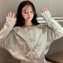 가바바 여성 후드집업 허리라인이 예뻐보이는 데일리 긴팔 집업 G39302