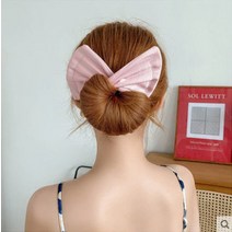 기타헤어소품 파마약 헤어클립1PC Deft Hair Bun 머리띠 헤어 클립 패션 편리한 발톱 스타일링 도구 여성용, 05 Pink