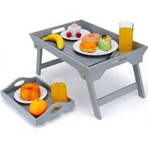 야외테이블 접이식테이블 가정용 휴대용책상 테이블 트레이 피크닉테이블 폴딩테이블, 대형 그레이