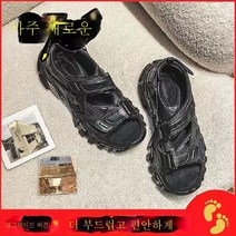ZZJJC ins 벨크로 캐주얼 백팩 통굽 스니커즈 샌들갯신발녀