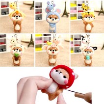 엄마의쇼핑 강아지 동물 양모펠트 니들펠트 시바견 인형만들기 인형공예, 2양털펠트-호랑이시바