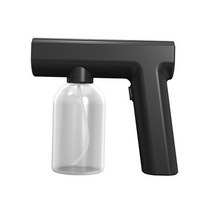 무선 스프레이건 페인트 건 도장용 락카 전동 300ml 소독 블루 라이트 Nanos 스팀 헤어 케어 휴대용 스프레이 기계 울트라 파인 에어로졸 워터 미스트 트리거 어, Black_CHINA