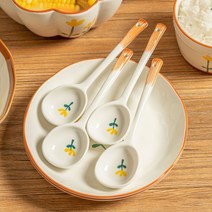 양귀 샐러드볼 ins 비주얼 작은 프레시 에어프라이어 불고기 그릇 고온에 강한 국그릇 면그릇, 산국화 작은 국자 1마리