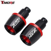 xadv750 바이크튜닝용품혼다 X-ADV750 XADV 750 X 오토바이 CNC 알루미늄 범용 핸들 바 그립 엔드, 06 빨간