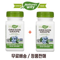 (1+1) 네이쳐스웨이 오레곤 그레이프 포도 뿌리 줄기 추출물 500mg 90 베지캡슐 2팩