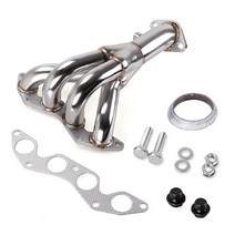 RASTP- 스테인레스 스틸 레이싱 매니 폴드 헤더 배기 01-05 HONDA CIVIC DX/LX D17 1.7 EM2/ES1 RS-CR1848, 01 Silver