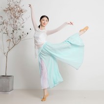 현대 한국 무용복 발레복 중국 춤 연습복 클래식 춤 의상 여름 샤의 찰랑찰랑 국물 현대무용 와이드 팬츠
