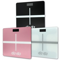 디지털 체중계 강화유리 고감도 센서, 핑크