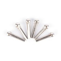 일렉트릭 골드 황동 어쿠스틱 기타 브리지 핀 6 개 28.5mm, 은