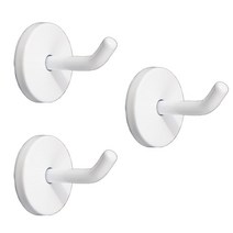 벽옷걸이 벽면 후크 돌출걸이 세트 피스고정형, 화이트 소 50mm(3개)