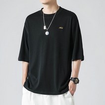 WZC 남성 봄 여름 반팔 티셔츠 라운드 무지티 루즈핏 풀오버 상의 베이직 빅사이즈 5가지 컬러