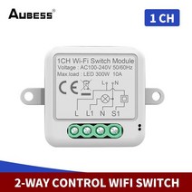 Tuya Wifi 미니 스마트 모니터 스위치 10A 지원 2 방향 제어 타이머 무선 홈 Alexa Google Yandex, 0  Gang