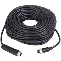 Xenocam 50ft 15m 자동차 cctv 후방 카메라 용 4 핀 항공 비디오 연장 케이블 트럭 트레일러 캠핑카 버스 모터 홈 차량 백업 모니터 방수 충격 방지 시스템, 4핀 항공 케이블 16ft