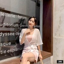 가바바 여성 가디건 뱃살 커버 여름 숄 가디건 G51211