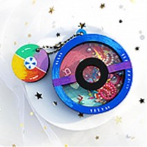 초등 나무공예 우드쉐이커 스팽글 몽스터가방고리 5인 집콕놀이 어린이용 미술수업용