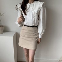 마롱패션 스커트 미니 밴딩스 밴딩 라인 가을