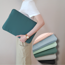 헤헷콩 베이직 노트북 파우치, 블랙15-16인치