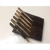 [수제 우드펜] WOODEN BIN 핸드메이드 우든펜 우드펜 졸업 승진 선물 흑단, 엔틱, 한글폰트 5