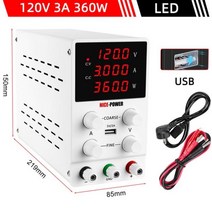 실험실교반기 소형 전자 산업용 버티컬 스위칭 실험실 DC 전원 공급 장치 조정 가능 120V 60V 30V 10A 5A, 09 SPS1203 120V 3A_02 110V