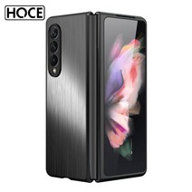 HOCE 갤럭시 Z 폴드3 스테인리스 휴대폰 보호 케이스 제트폴더3 101BK0599