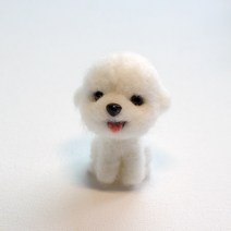 솜인형키트 인형 만들기 Jiwuo테디 개 펠트 장난감 포크 동물 DIY 공예 키트 용 수제 귀여운 펠팅 재료 패키지 인기, [01] 1