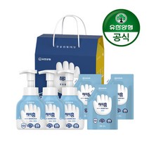 해피홈 SAFE365 핸드워시 선물세트 무향(용기형 350mL 3개+리필 200ml 3개), 상세페이지 참조