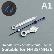 벽시계수리 시계 액세서리 포인터 NH35 손 흰색 녹색 슈퍼 발광 NH36 운동 A1-A81 적합