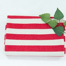 원단 라미네이트[P00000WV] 라미네이트) 대폭 캔버스 3cm 스트라이프 레드 BK82(고정폭변경) - F