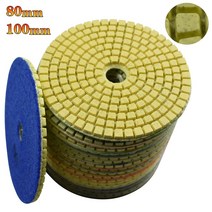 콘크리트폴리싱 80mm 100mm 다이아몬드 연마 패드 3 "4" 습식 버프 디스크 연마재 샌딩용 대리석 화강암 콘크리트 연삭 조리대 석재, 04 200_02 4 inch