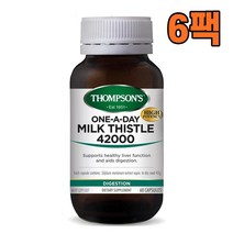 (뉴질랜드직구) 톰슨 밀크시슬 42000 60캡슐, 6팩
