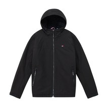 타미힐피거 소프트쉘 퍼포먼스 플리스 재킷 블랙 남성 기모 후드 집업 풀집 긴팔 156AP477-BLK